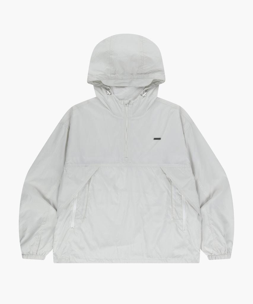 Hdex Stereo Rib Nylon Half Zip (Smoke White)