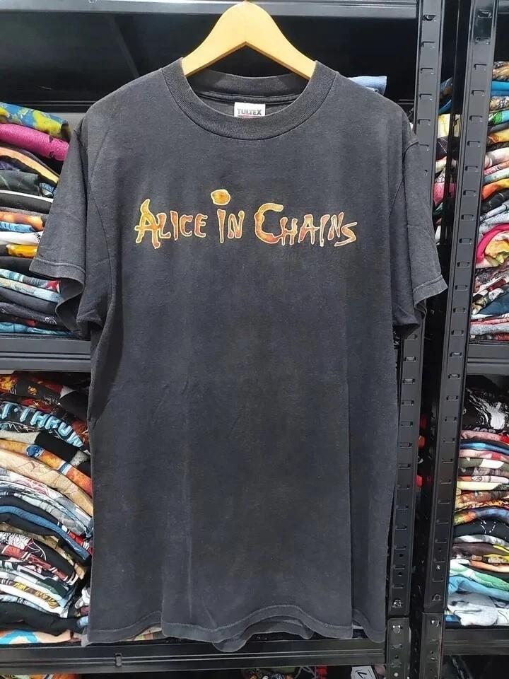 Alice in Chains Band Logo Shirt Black Unisex Tshirt Reprint S-5XL KH14303 L