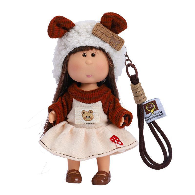 Mini Potato Doll Diy Dress Up Doll With Hanging Rope Girl Bag Pendant Keychain Home Decoration Pendant  Gifts Car Pendant
