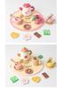 Wooden Tea Set Playhouse: Afternoon Tea Kitchen Toys for Kids Birthday Gift