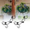 2pcs 11x9 In Plant Hanger Bracket Black Wall Hook Hanging Plant Bracket  Flower Pots
