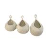 Handwoven Bird's Nest Fruit and Vegetable Storage Net Bag - Water Drop Shape, Ins Style Hanging Tapestry.