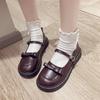 Cute Bow Mary Jane Small Leather Shoes Female Korean Version Versatile Soft Girl Lolita Borrowing Shoes Summer