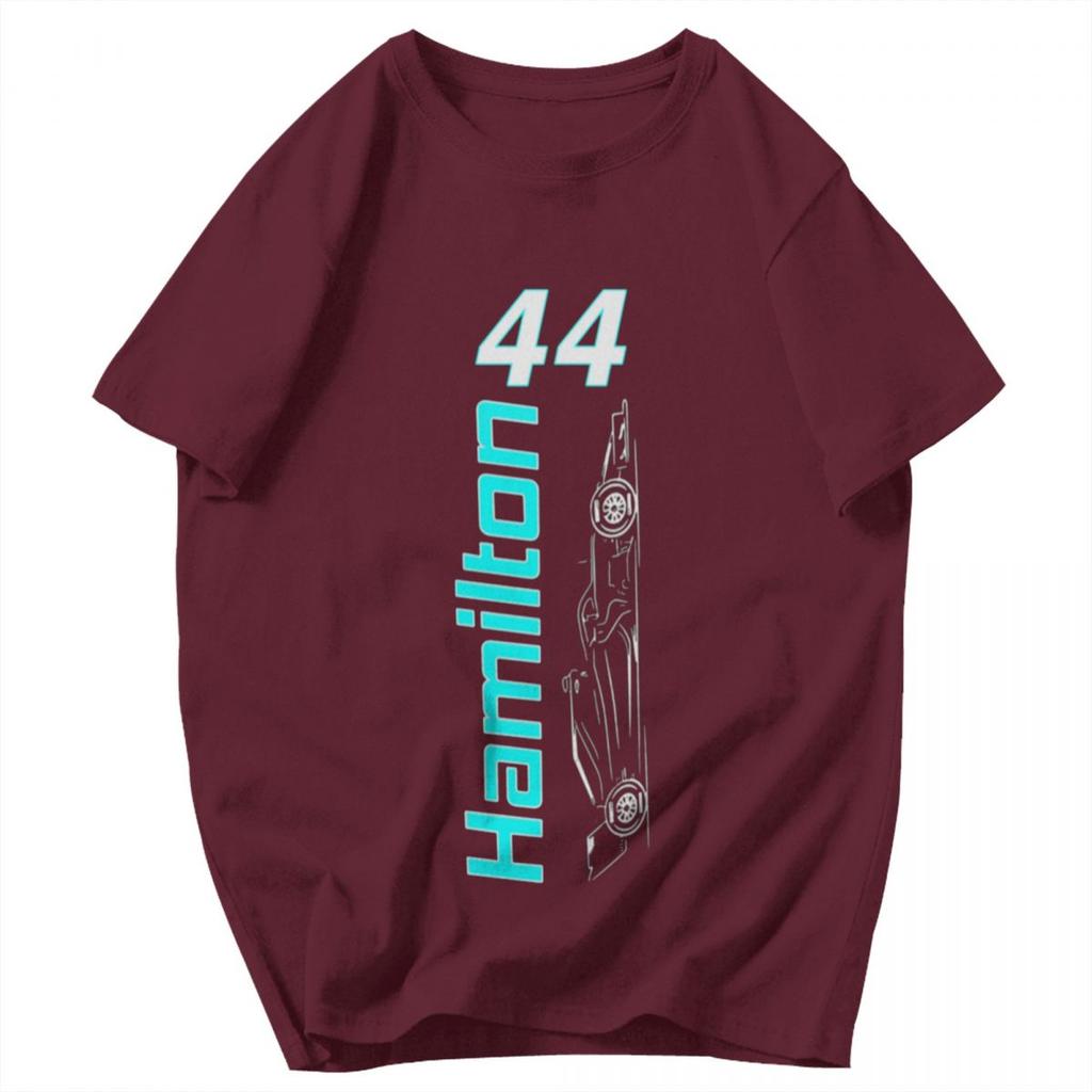 Herren T-Shirt Lewis Hamilton 44 Sommer Y2K Grafik Personalisiert Unisex Kleidung T-Shirts