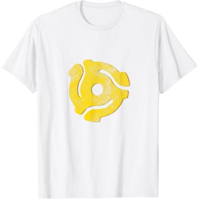 Pinchchoo DJ 45 RPM Adapter Vintage Style Turntable Record Disc Jockey T-Shirt