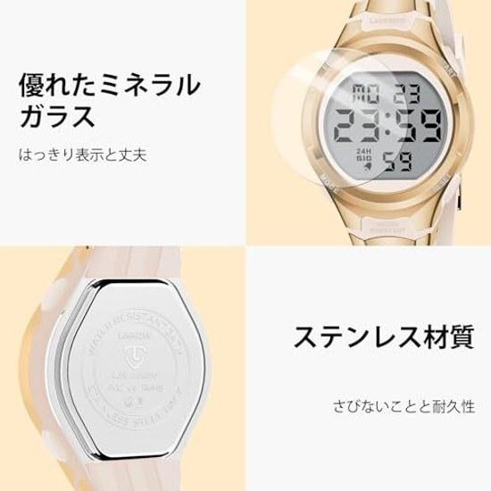 Digital Wristwatch Women Sports Watch Multifunction Date Day Alarm LED Display Waterproof Outdoor Simple Stylish Includes Instruction Manual.
