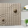Zen Stone Buddha Flowers Scenery Shower Curtains Creativity Art Bathroom Bath Curtain With Hooks Waterproof Fabric Bathtub Decor