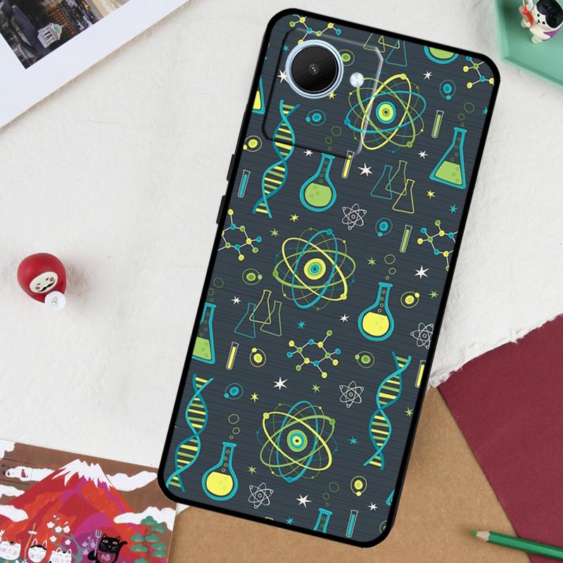 Science Biology Chemistry For Realme GT 7 Pro GT 6 5 6T 10 11 12 13 14 Pro Plus C61 C53 C51 C21Y C25S C75 C55 C67 Case