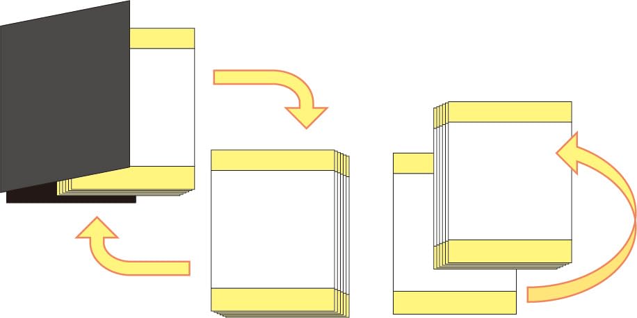 Yoshizawa PEACOCK Band File Black (Binder Type) 50/20 BF1715-01