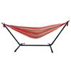 Portable Outdoor Polyester Hammock Set Red Outdoor Furniture