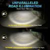 MAXGTRS 1/2x H4 9003 Hi/Lo Beam LED Mini Projector Lens Headlight Canbus Automobile Lamp LHD 12000LM Focused Motorcycle Light