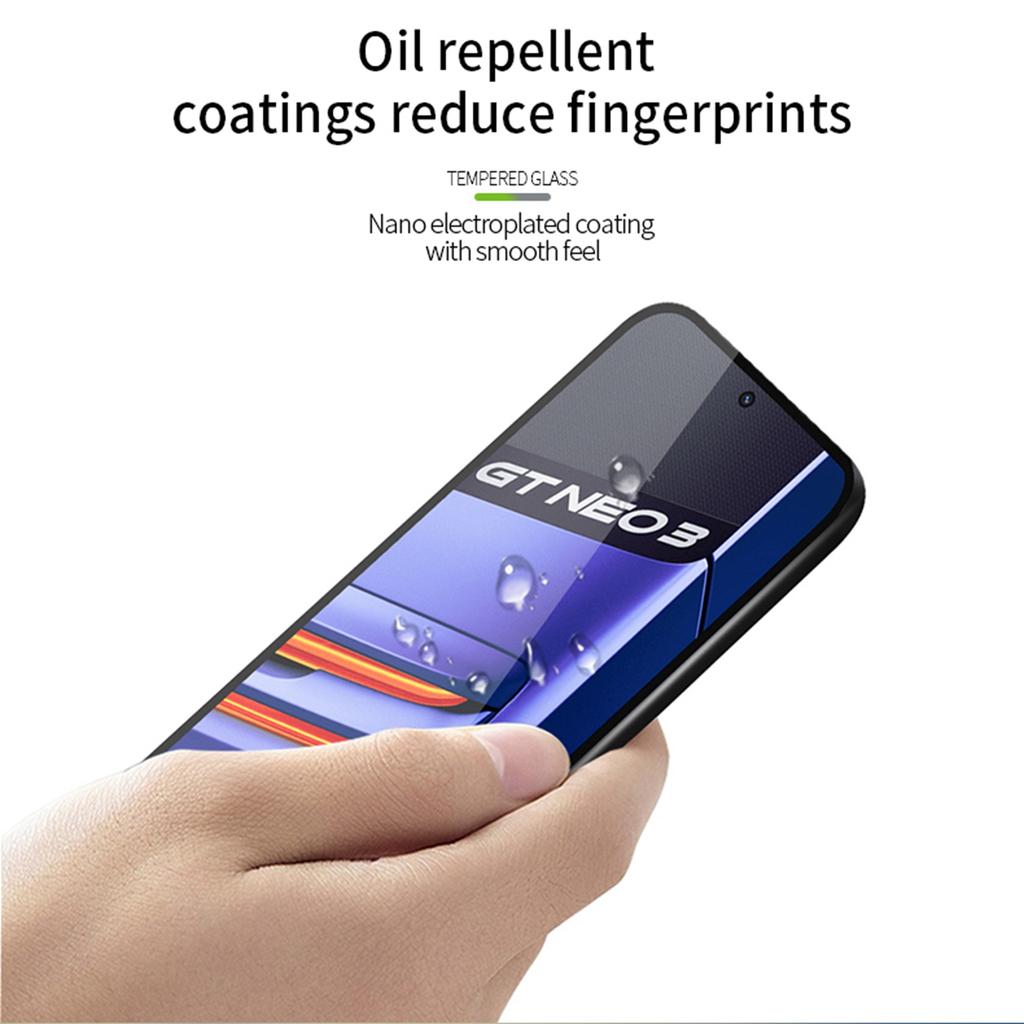 PINWUYO JK Tempered Glass Film Series-2 for Realme GT Neo3 Anti-explosion Full Glue HD Clarity Full Screen Protector