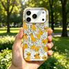 Case for iphone 17 Pro 13 15 12 XS Max 16 Plus 14 11 18 Pro Max Air XR Golden Lion Cubs Group Sparkle Crackle Foil Acrylic TPU Phone Case