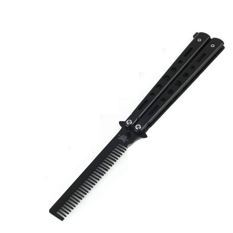 Butterfly Combs Stainless Steel Foldable Training Practice Combs Hair Styling Tools