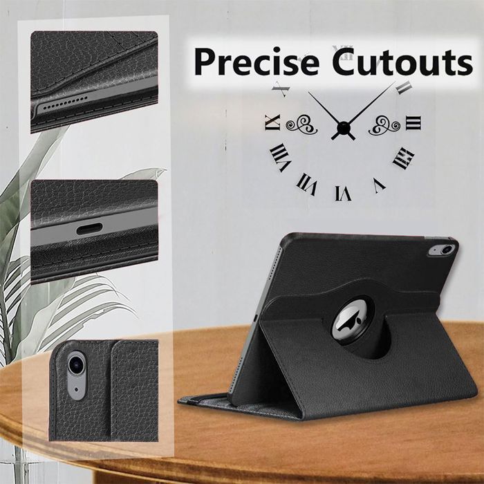 Coque + Verre Trempé - BOOLING - pour iPad A16 (11") - Etui Rotatif 360° - Noir