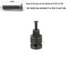 Adaptador de Portabrocas para Llave Eléctrica, Cabezal de Conversión Hexagonal de 1/2 a 1/4