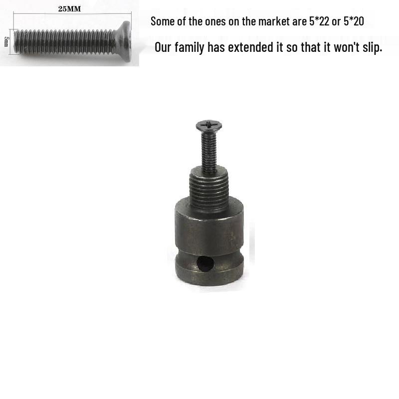 Adaptador de Portabrocas para Llave Eléctrica, Cabezal de Conversión Hexagonal de 1/2 a 1/4