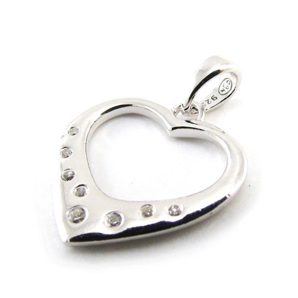 Les Trésors De Lily [J1019] - Silver Pendant 'Love' Silver White (rhodium-plated) - 15x15 Mm
