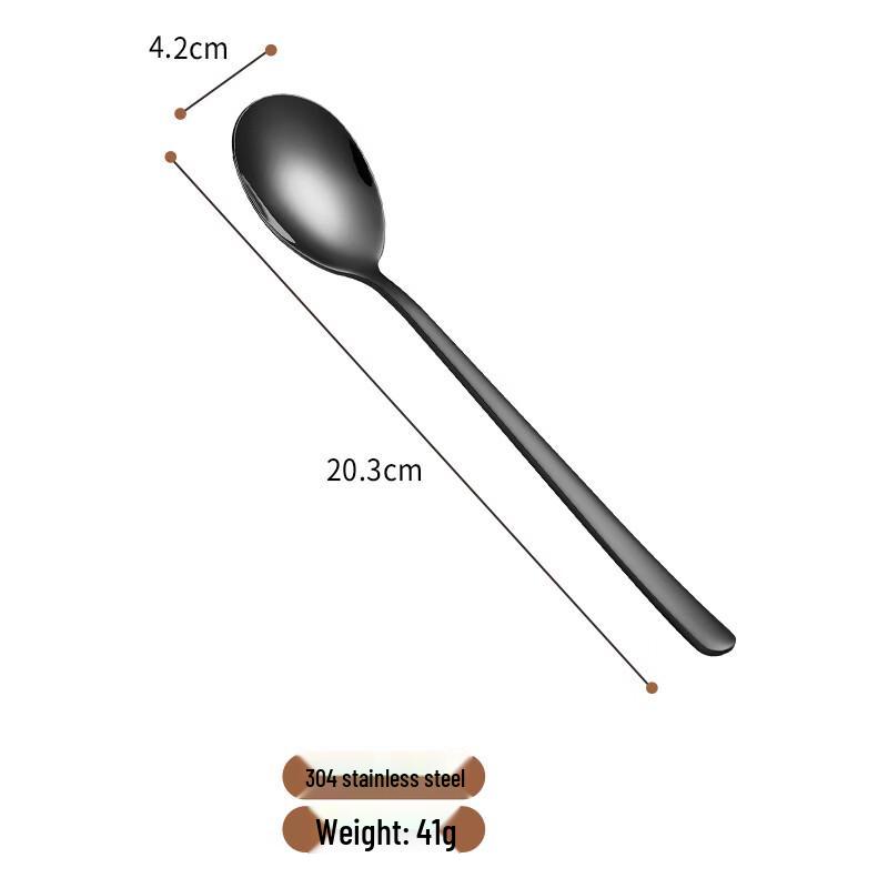 Korean Style Stainless Steel Long-Handle Serving Spoon and Utensil Series