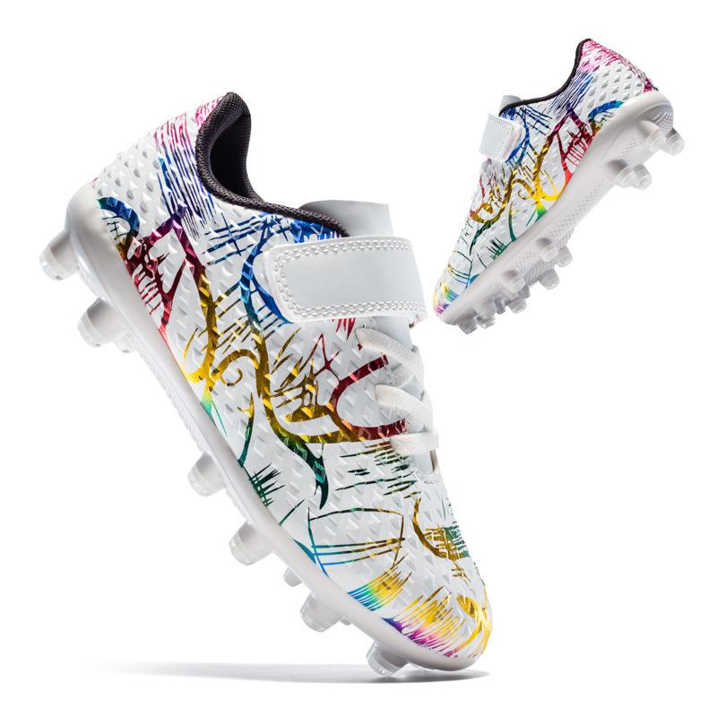 Football Shoes Velcro Elementary School Long Spike Shoes Artificial Turf Camouflage Broken Spike Football Shoes