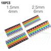 C-Type Wire Number Box Cable Markers Clip-on Design Colourful For Wire 1.5-6mm