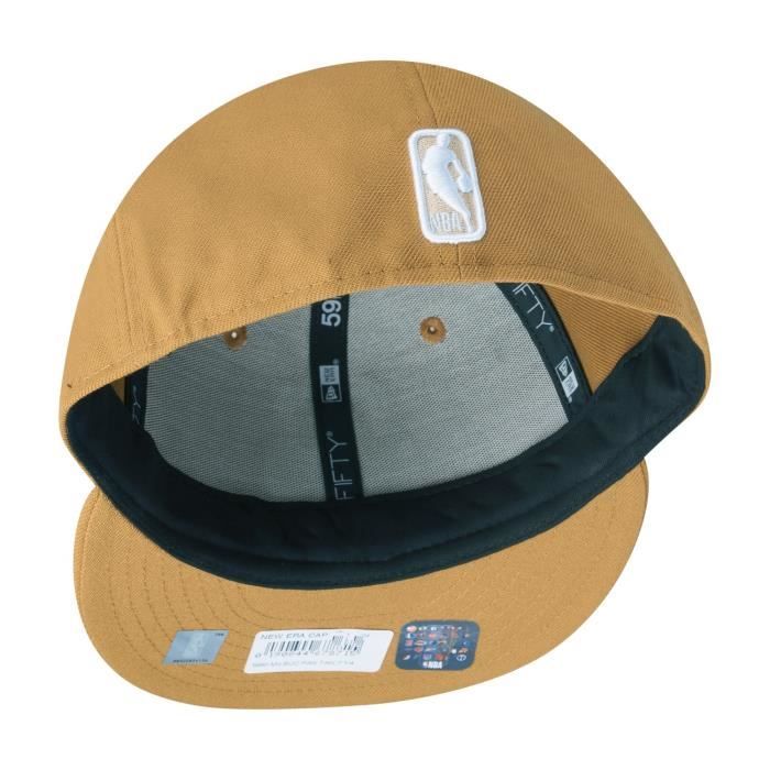 Casquette ajustée new era 59fifty - milwaukee bucks - panama tan - homme