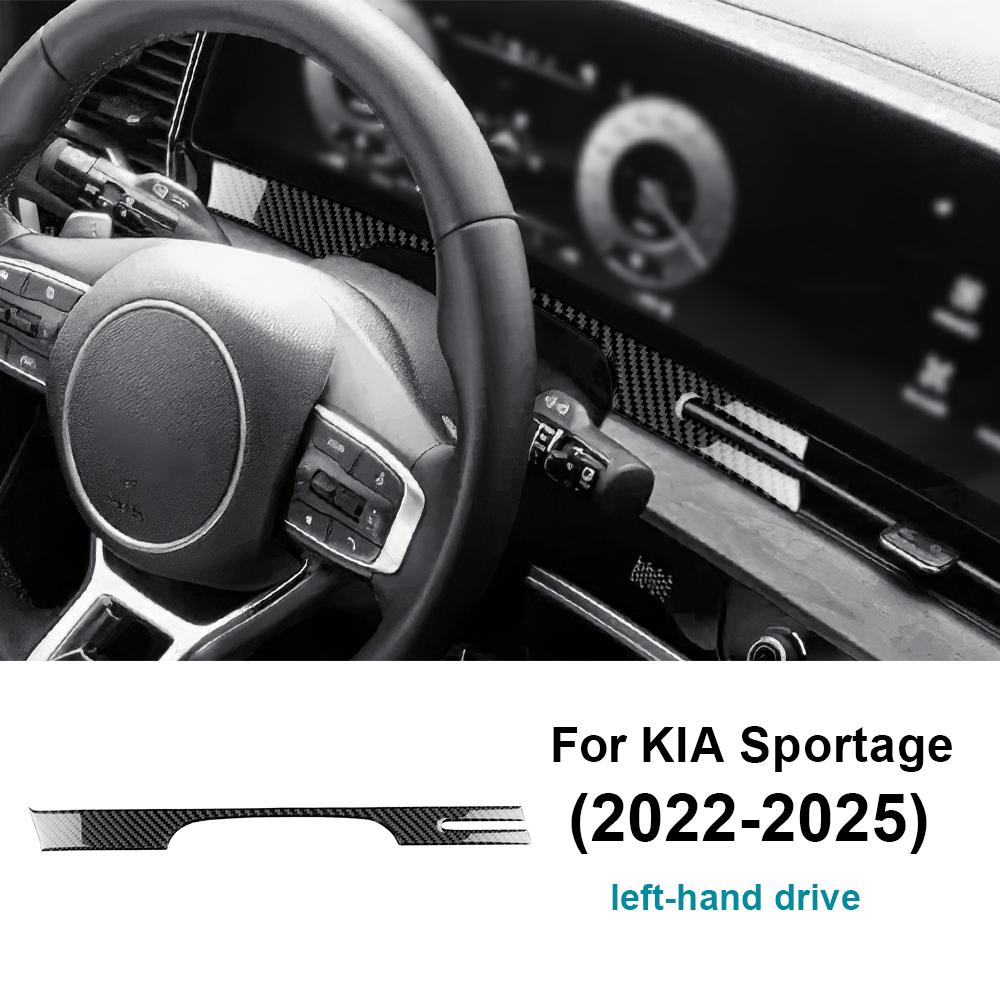 Real Soft Carbon Fiber Sticker For Kia Sportage NQ5 2025 2025 2025 2025 LHD RHD Car Instrument Dashboard Panel Interior Trim