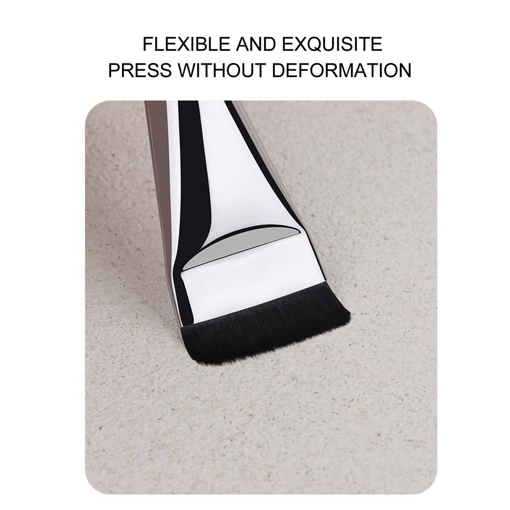 4pcs Liquid Foundation Brush Soft Fluffy Hair Ultra Thin Flat Mud Mask Application Brush