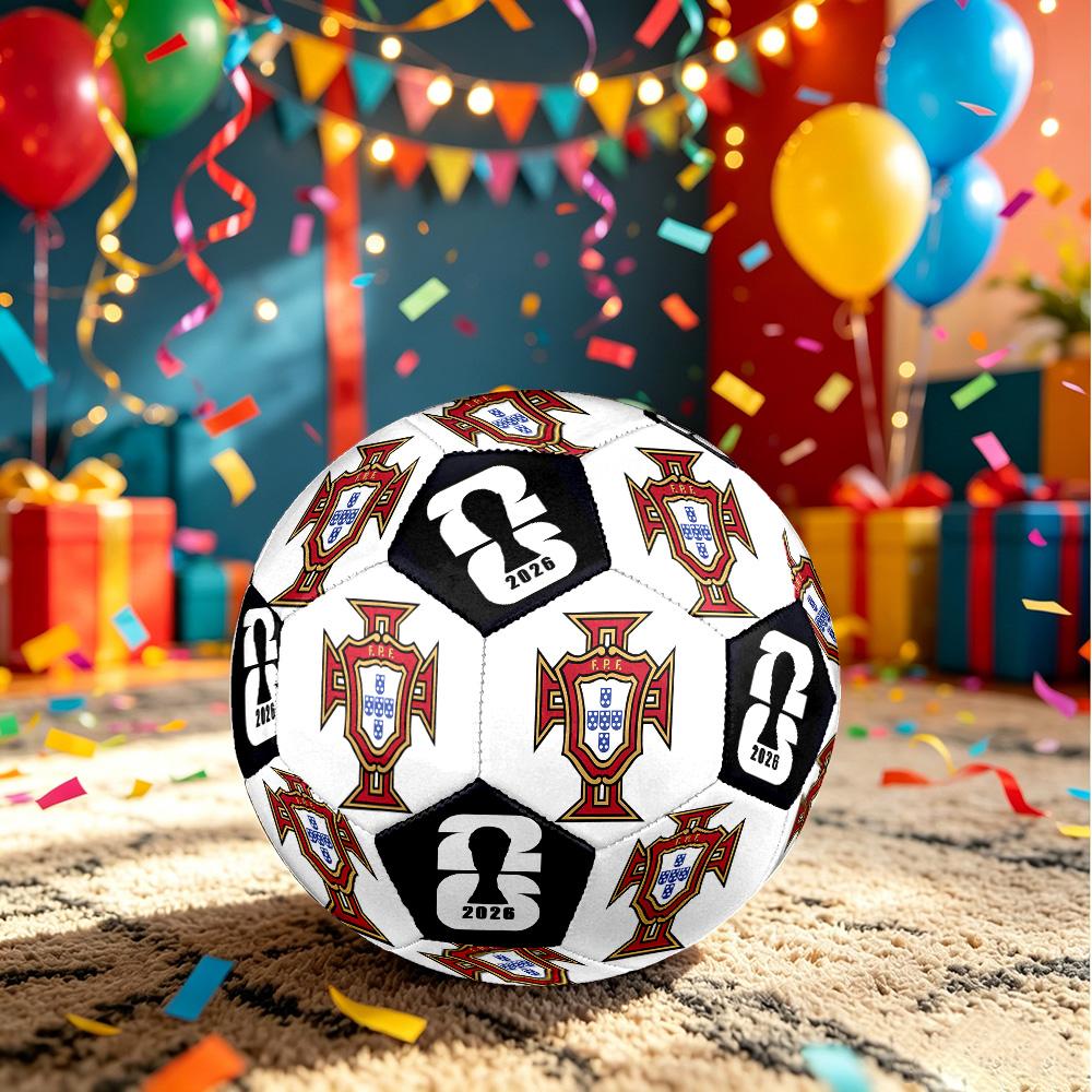 1pc Portuguese Football Size 5 Soccer Ball Professional Match Training Football Indoor &Outdoor Sports Ball Club Training Ball Lightweight Durable Y44
