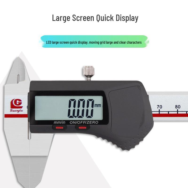Guilin High-Precision Digital Caliper, 0-150/200/300mm Electronic Measurement with Narrow Ring Groove