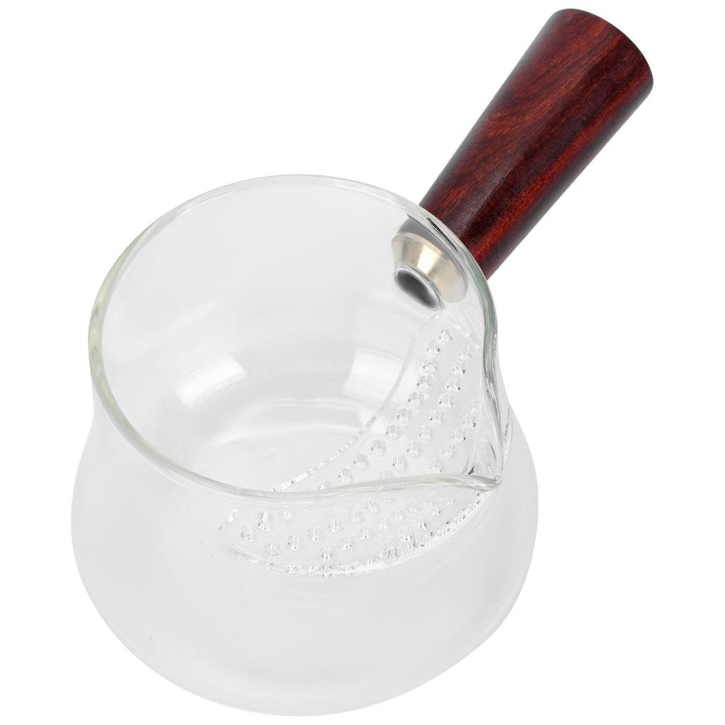 Stylish Glass Tea Dispenser Cup High Borosilicate Material Anti Scalding Handle Ideal for Tea Set Accessories and Daily Use