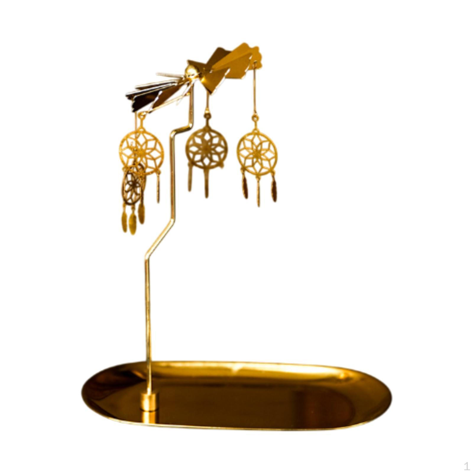 

Подсвечник с вращающимся дизайном для чайных свечей и подноса для праздничного стола Style B