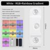 4-Head RGB LED Wall Lamp, Motion Sensor Magnetic Atmosphere Light, USB 5V Rechargeable Gradient Indoor Lighting