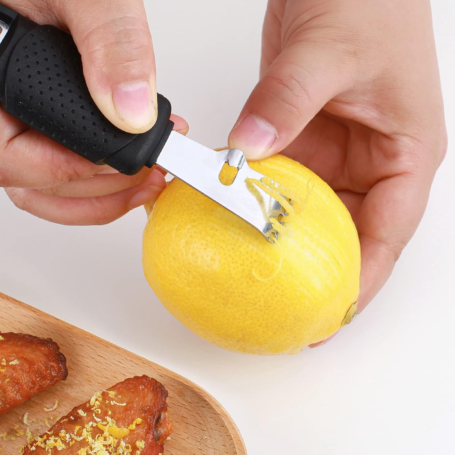Pisol Zester, Lemon Citrus Orange Zester and Grater Tool, Cheese Grater & Vegetable Grater for Lime, Garlic, Ginger, Chocolate, Fruits, Dishwasher