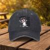1pc Humorous Glasses Cat Print Baseball Cap Unisex Fashion Cap Suitable For Outdoor Sports Fitness Travel Outings A Variety