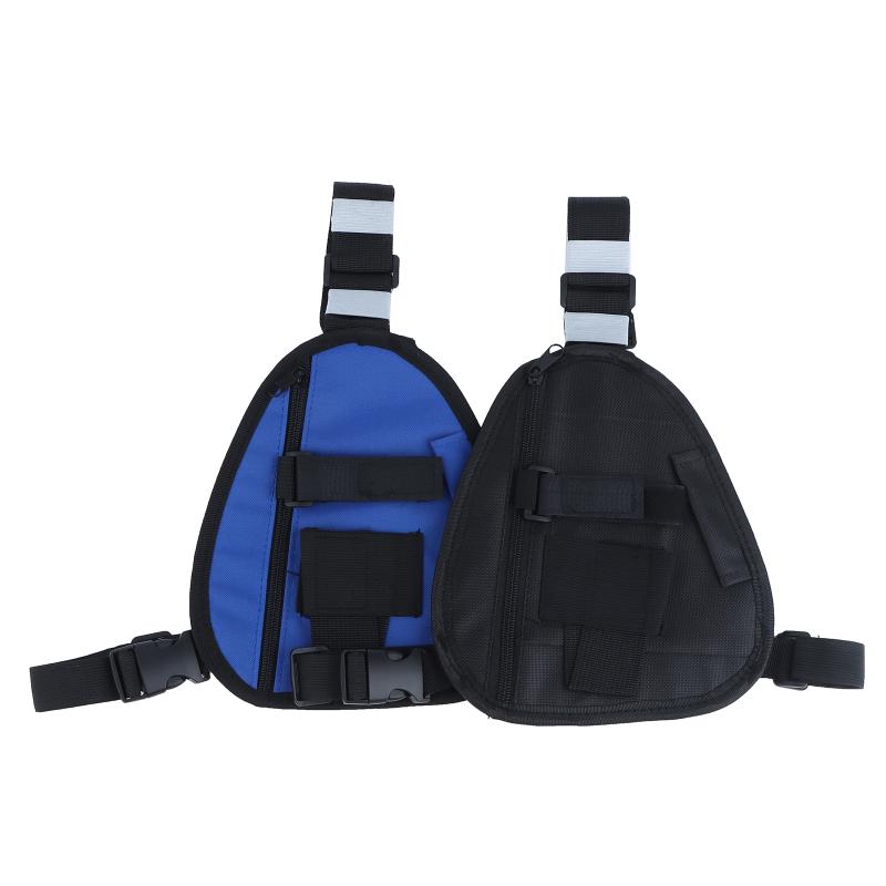 Triangle Chest Sling Bag Multifunction Walkie Talkie Storage Crossbody Bag Adjustable Strap For Outdoor Cycling Daily Use