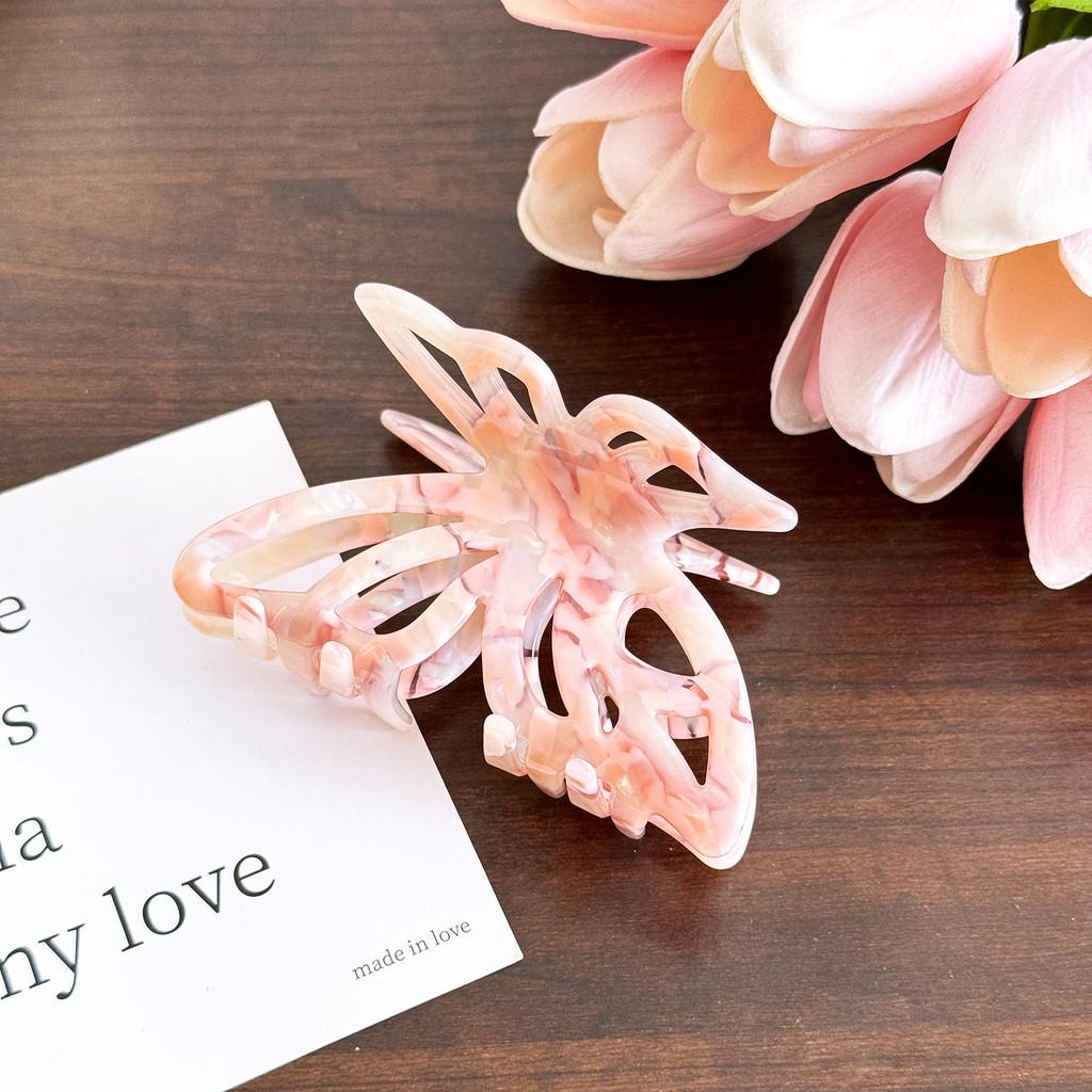 Beautiful Korean Style Versatile Acetate Butterfly Hair Clip For Chic Updos And Ponytails