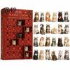 Cat Countdown Calendar Christmas Advent Calendar, 24 Day with Cute Ornaments, Festive Room Decor 2D Acrylic Kitty Holiday Decorations, Gift for Kids,