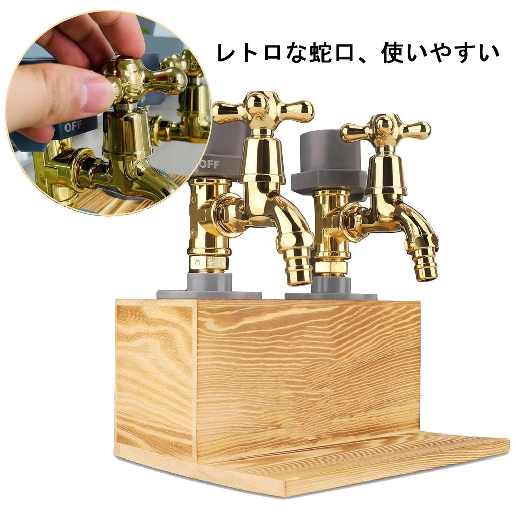 Wooden Whiskey Dispenser, Tap-Type Drink Dispenser, Rustic Wine Alcohol Decanter, Double Tap Design, Perfect for Outdoor BBQs, Bars, Parties, and Birt
