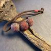 Handmade Fabric Art Three Pumpkins Women's Choker Necklace