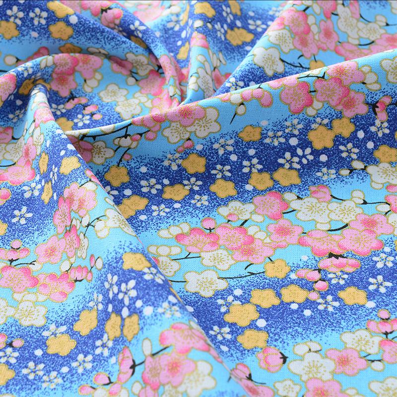 Breiter 140cm Baumwoll-Japanischer Stil Bronzefarbener Jacquard-Satin-Stoff für Cheongsam Kimono Nähen DIY Tasche Handgefertigter Patchwork-Stoff