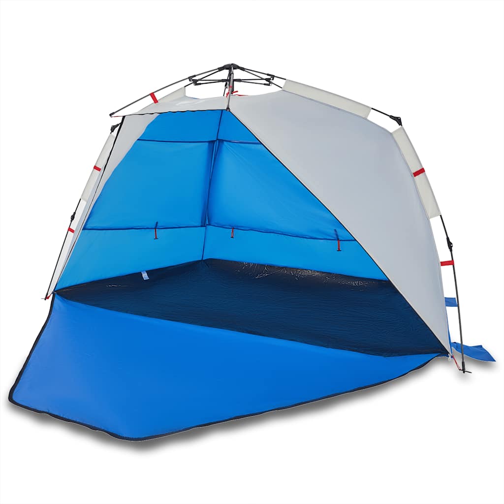 Vidaxl Beach Tent, 3-Person, Azure, Quick-Deploy, Waterproof