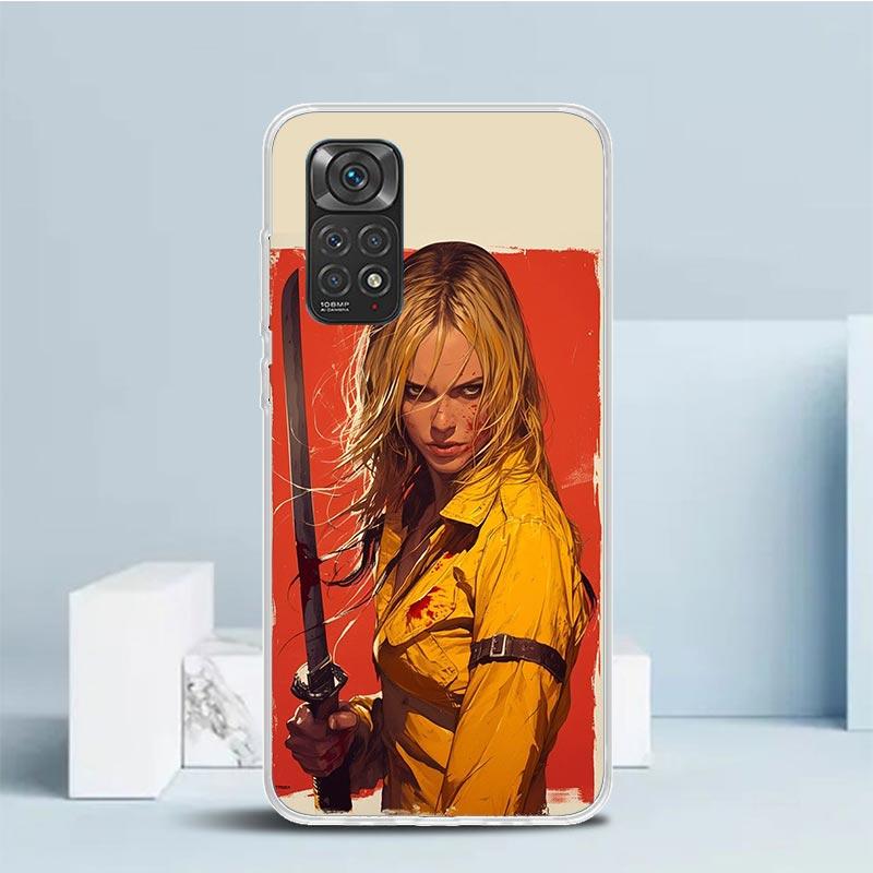 

Мягкий чехол Kill Bill для телефона Xiaomi Redmi Note 15 14 13 12 Pro Plus Чехол для телефона 14S 11S 11T 11E 10S 10 4G Чехол с рисунком Redmi Note 14 Samsung S20 Ultra
