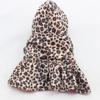 Animale de companie Câini Model Leopard Tutu Palton Rochie Hanorace pentru cățeluși Purtare pe ambele părți Haine de iarnă pentru câini pentru câini mici Haine pentru cățeluși