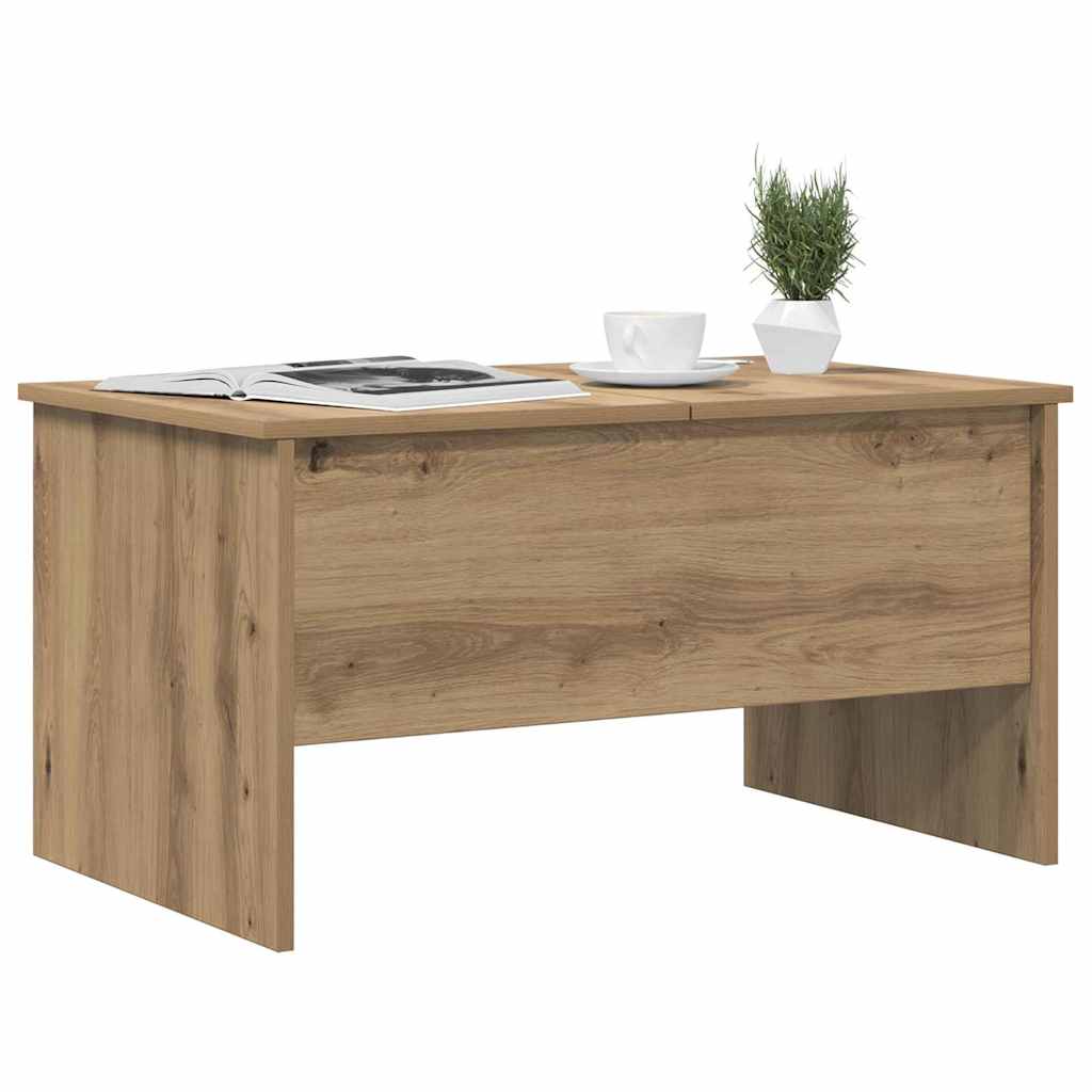 Artisan Oak Coffee Table 102 X 50.5 X 46.5 Cm Particleboard