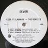 12inch Record DEVON  Keep It Slammin  The Remixes SPRO713 Capitol Records 1992 Canada Dance  Electronica Used