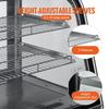 Refrigerated Display Case Bakery Display Fridge Case 4.2 Cu ft/115L 2-Tier