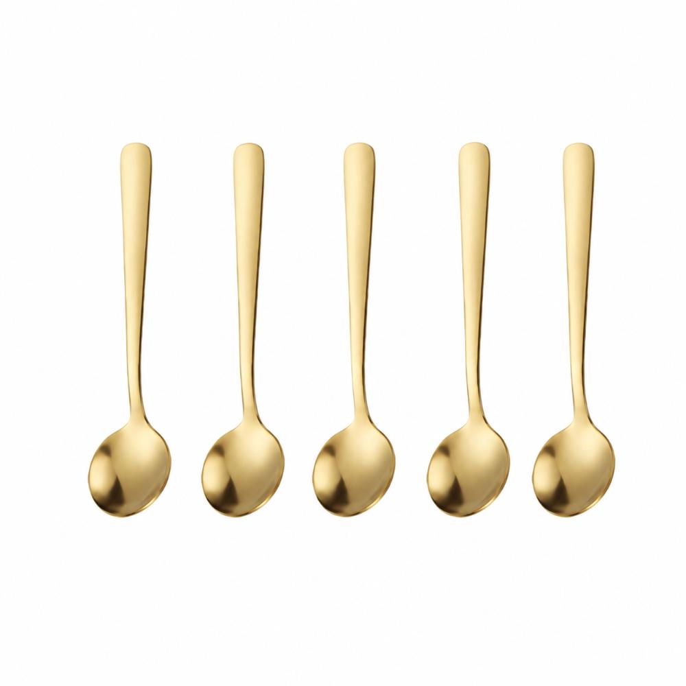 5PCS Durable Tiny Spoons Compact Seasoning Spoon Pretty Condiment Spoons Condiment Serving