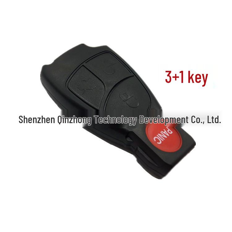 Mercedes-Benz Black Edge Smart Key Shells (3 Models), Compatible Without Battery Holder