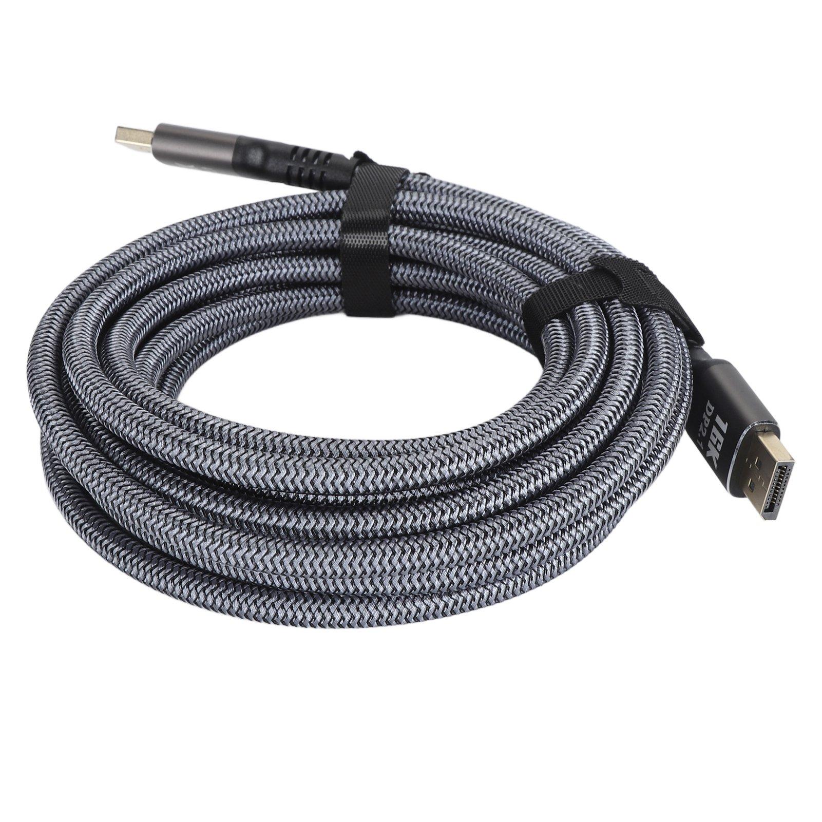 

Кабель Displayport 2.1 5 м Кабель-удлинитель Displayport 16K при 30 Гц 40 Гбит/с 3D Динамический HDR Кабель DisplayPort HD